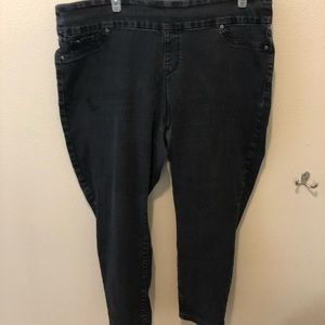 26W Black High Waisted Jeggings